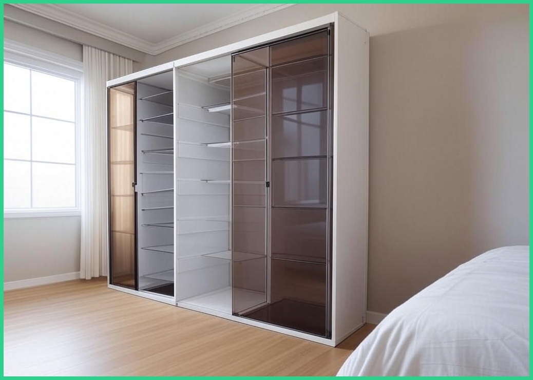 ANT BOX 앤트박스 장롱 접이식 옷장 15칸3행거 조립식 옷장 무설치 장농 옷장세트 드레스룸세트, 화이트+투명브라운