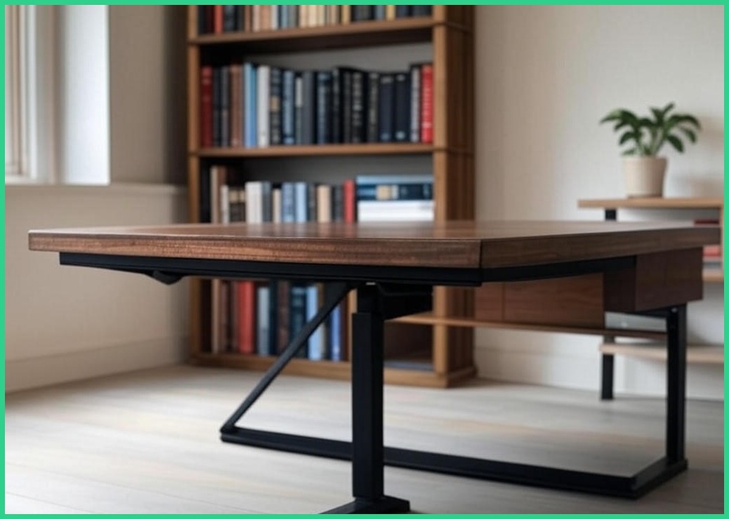 FONOW 접이식 책상 이동식 사무용 책상 테이블 1인 폴딩 테이블