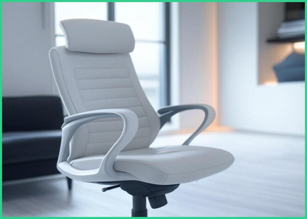 HOMEY NEST 풀메쉬 인체공학 3D 요추 허리보호 최고급 게이밍 컴퓨터의자 HN-OC1006LK, 화이트