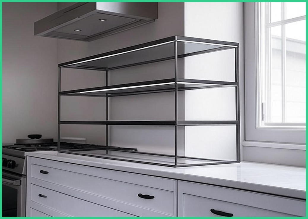 가구레시피 국내생산 조립식 스마트 진열장 렌지대 스틸프레임