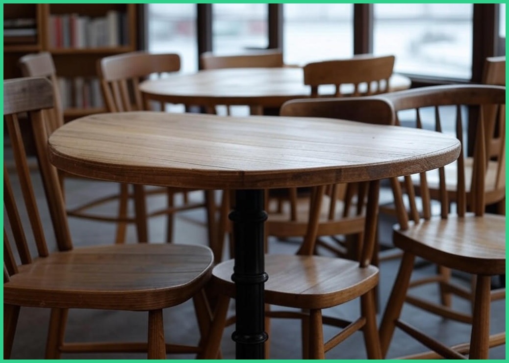 남쪽나무 북유럽 원형 테이블 의자 세트 카페 사무실 다이닝 거실