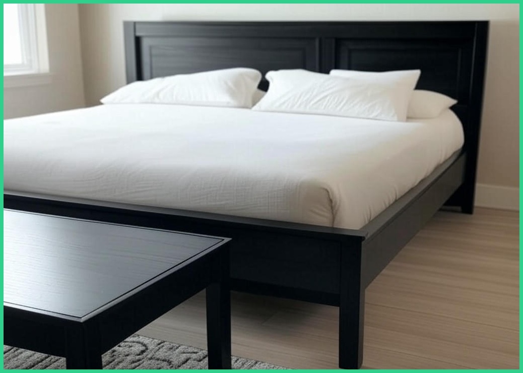 레토 우드 2단 사이드 침대 사각 협탁 LFT-S01, 블랙 우드, 1개