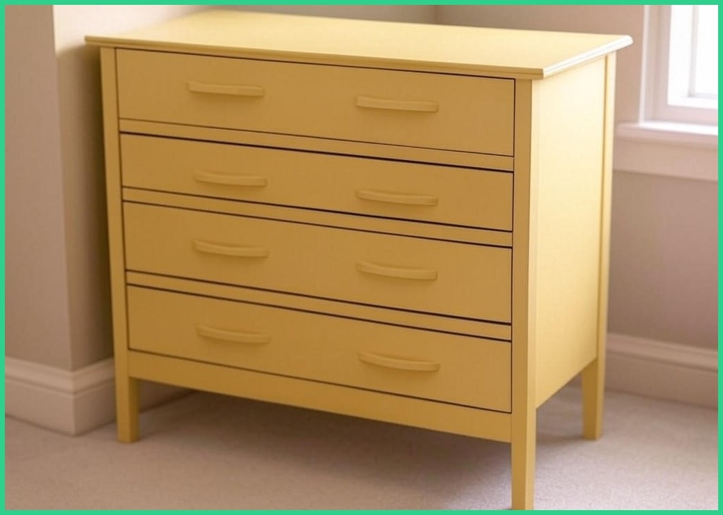 보니 LPM 아동용 5단 서랍장 다리형(E0), 버터옐로우