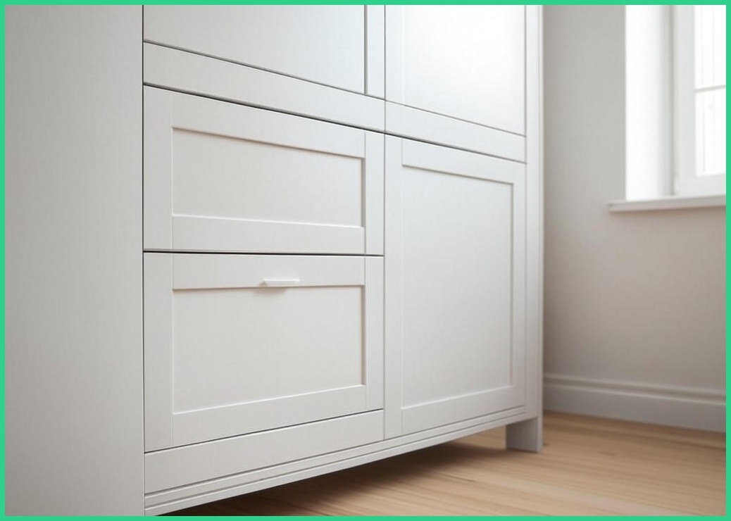 스칸디무드 커스트 터치 서랍 키큰 옷장 800, 화이트