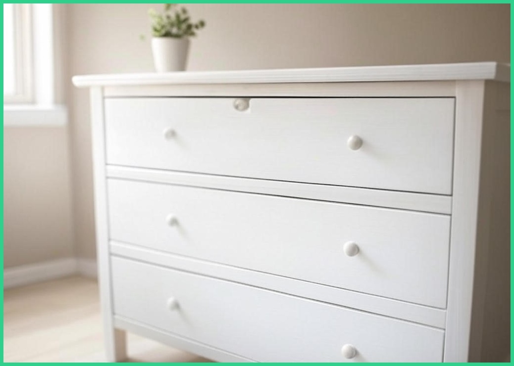 스칸디무드 커스트 터치 서랍 키큰 옷장 800, 화이트