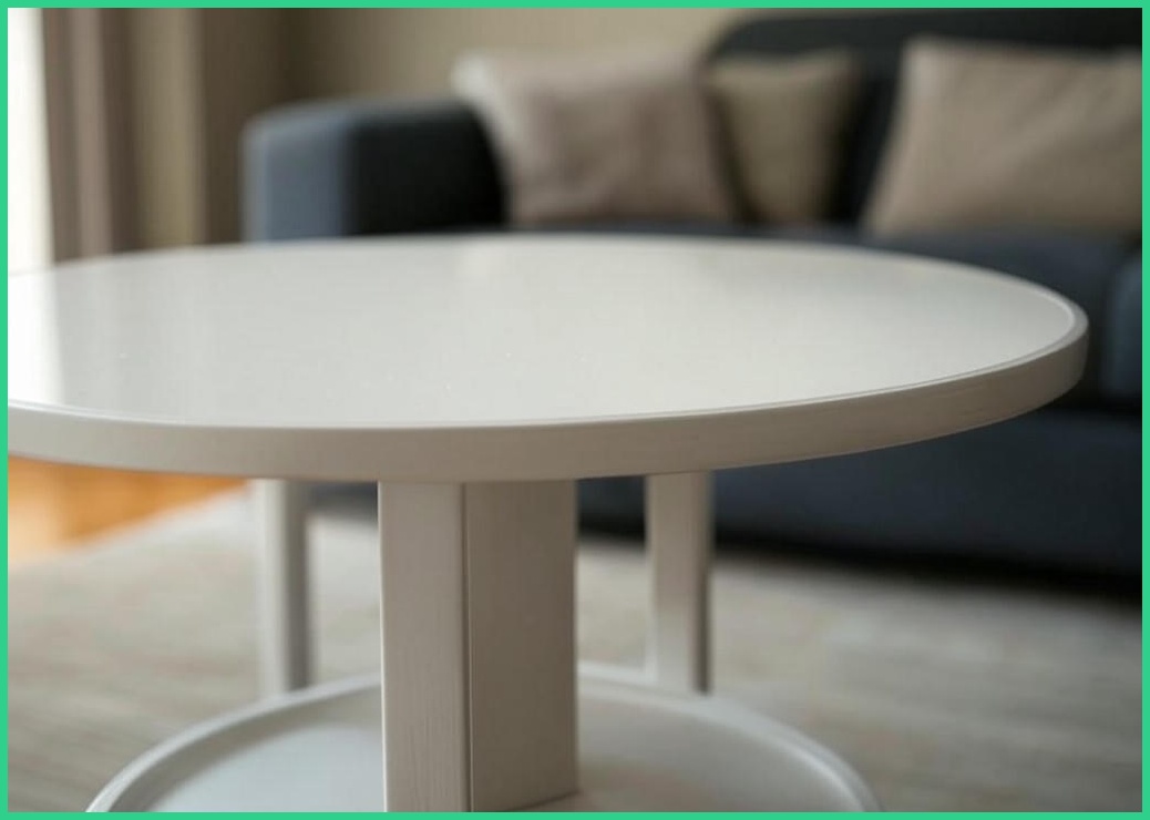 제이프랜 북유럽 감성 프리미엄 라운드 사이드 테이블, 화이트